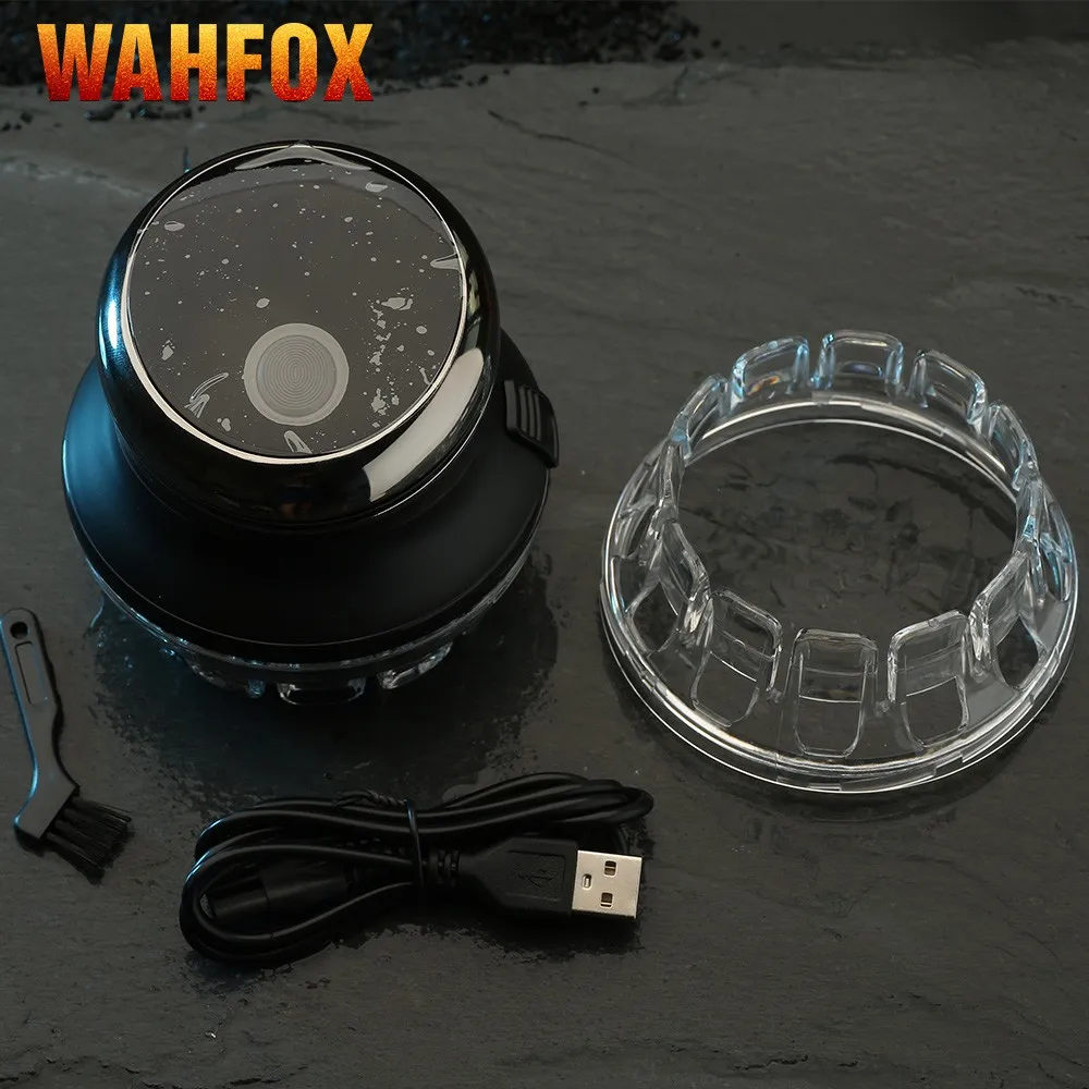 WAHFOX Easy Cut Hair Clipper and Trimmer for Man Even Cut Cordless Rotary Hair Cut Cutting Kit 6