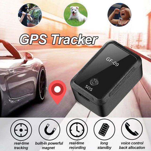 Mini traqueur de voiture gps en temps réel localisateur de suivi +® boîte  de rangement bleu