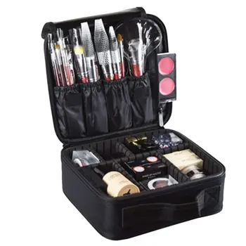 

Makeup Tool Bags Mini Shelf Two Layers Waterproof Oxford Waterproof Cosmetic Case Beauty Brush Organizer Makeup Bag