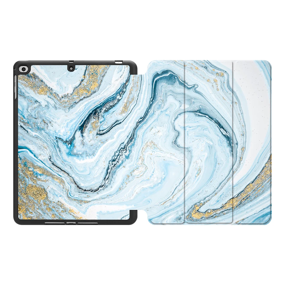 Чехол MTT marble для iPad 9,7 дюймов, мягкая задняя панель из ТПУ+ откидная подставка из искусственной кожи, умный чехол для iPad Air 1 2, чехол для планшета, Fundas - Цвет: IPBC05