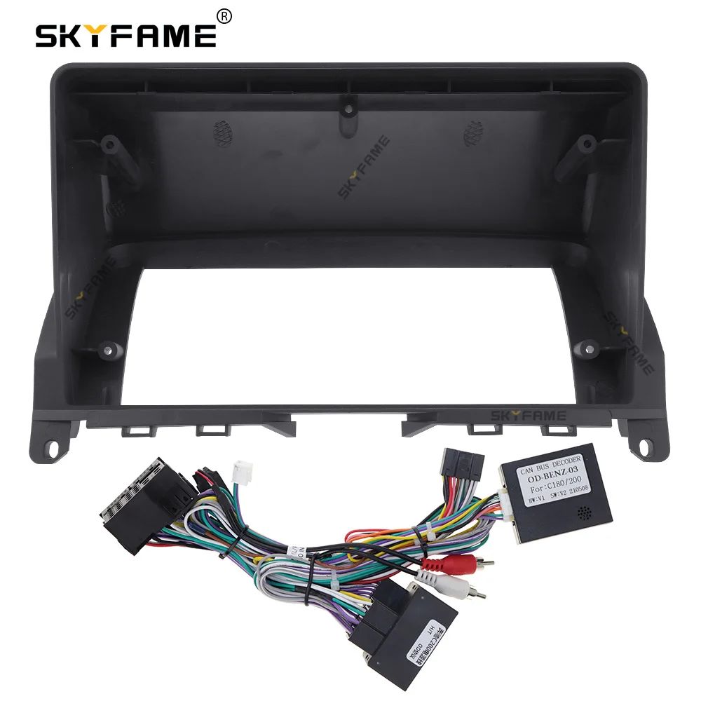 SKYFAME автомобиля каркасный кабель CANBUS для BENZ C-CLASS C180 C200 W204 2007-2010 большой Экран аудио
