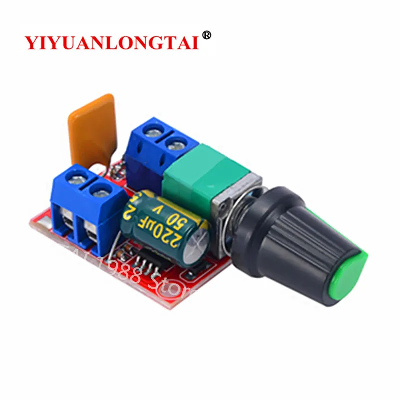 1 шт. мини двигатель постоянного тока PWM регулятор 3V6 12 В 24 в 35 переключатель