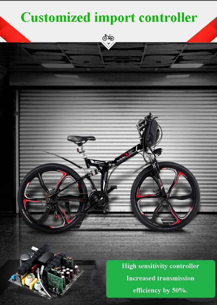 Perfect - 21 26 - Inch Folding Electric Bike Speed Mountain Bike 48v Lithium Mini Long Rang Ebike Battery Pack Adult Smart Lcd 8