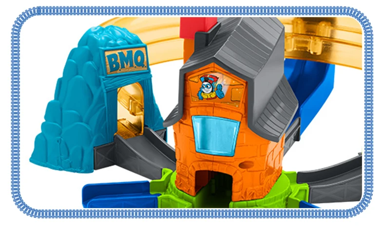 Томас и Друзья Minis Boost' N Blast Stunt Playset Railway Builder сплав поезд игрушки Matel автомобиль для детей Рождественский подарок FJP36