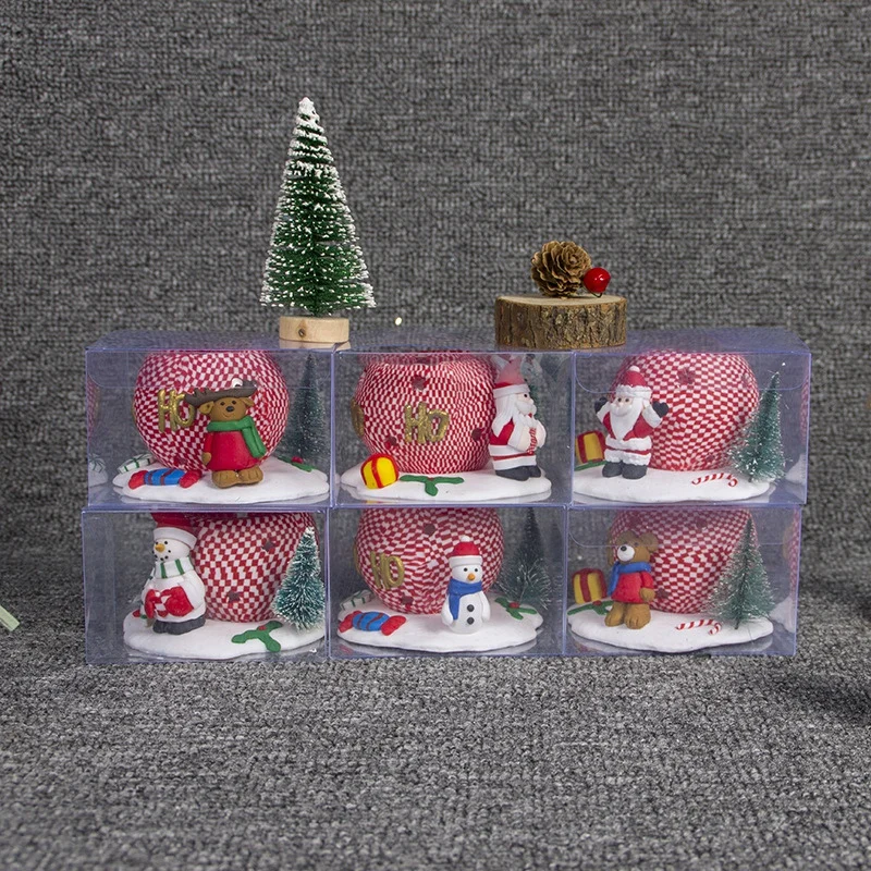 Рождественская свеча палочки аксессуары Рождественская свеча holderтрехмерные куклы мягкие керамические подсвечники l Рождественский Декор