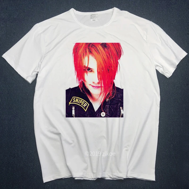 Панк рубашка My Chemical Romance футболки мужские топы летние белые топы Мужские Забавные футболки горячая Распродажа хип-хоп Уличная одежда размера плюс