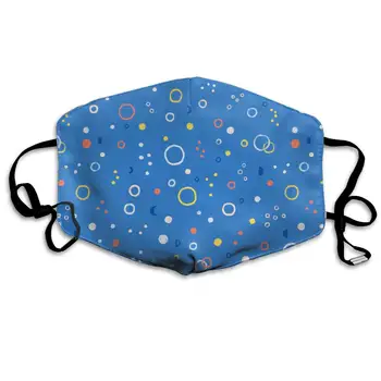 

Bubble Abstract Pattern Washable Reusable Mask, Cotton Anti Dust Half Face Mouth Mask For Kids Teens Men Women With Adjustable