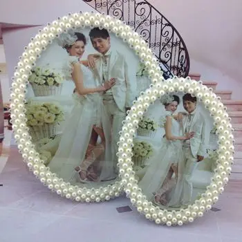 

European Style Creative Pearl Frame Tabletop Oval 6-Inch 7-Inch 10-Inch Manufacturers Direct Selling Holiday Gift Photo Frame