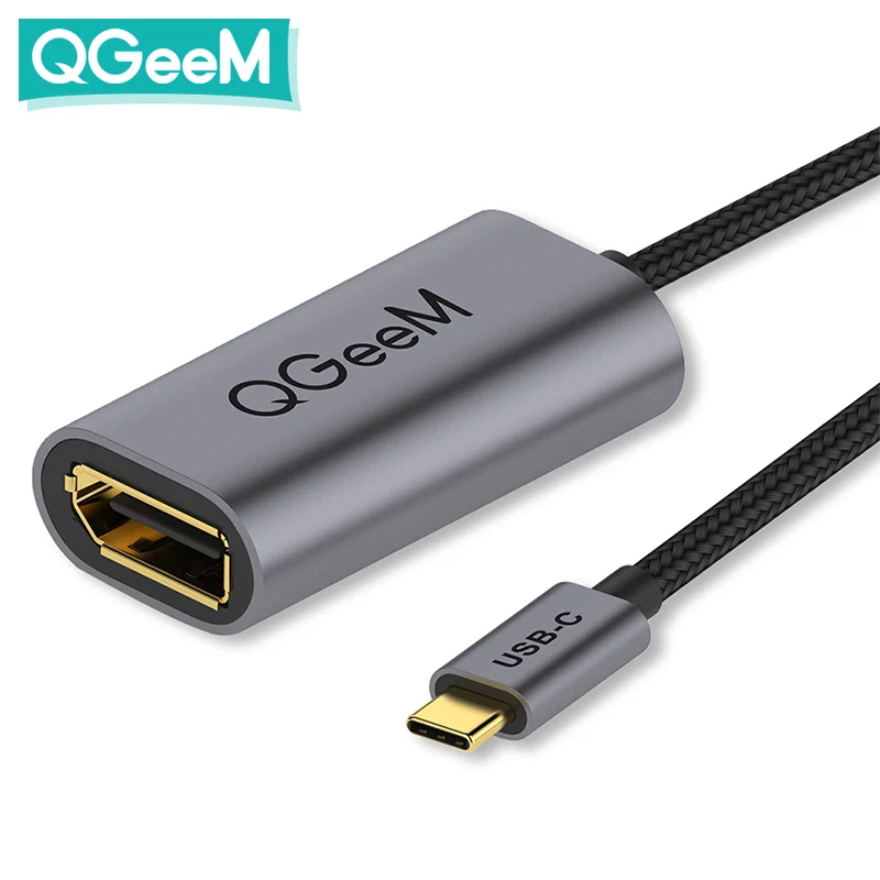 Кабель адаптер USB C DisplayPort 4K @ 60 Гц 3 1 Type Thunderbolt совместимый с женским кабелем DP для