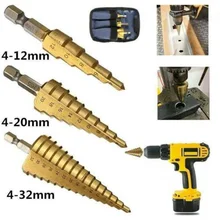 

Step Drill Bit Broca Taladro Escalonada Para Metal Madera Set Matkap Multifuncionales Boor Woodworking Tools Herramientas