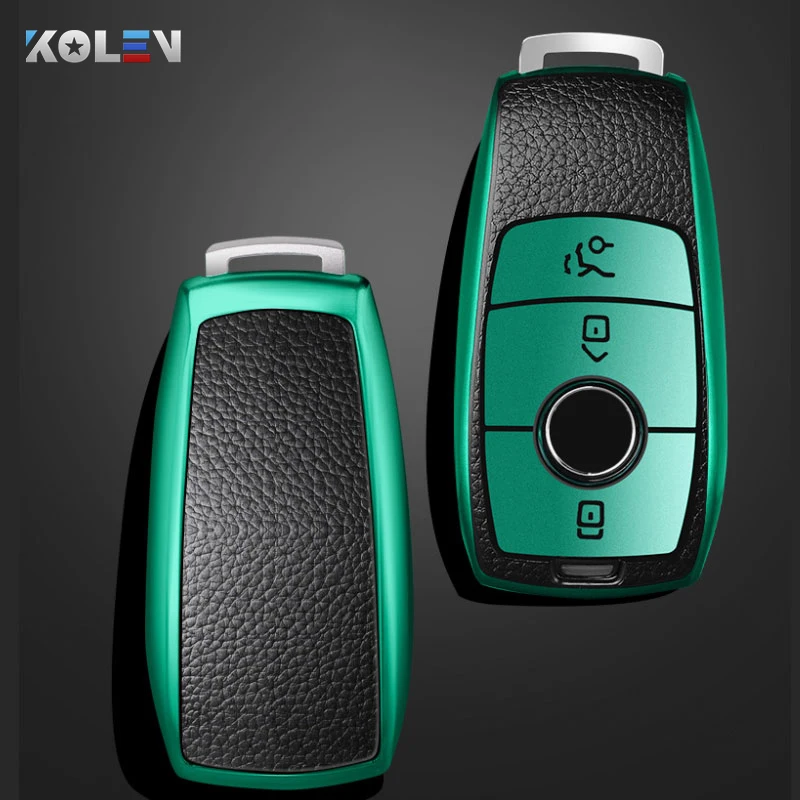 Custodia per chiave A distanza per auto PU TPU per Mercedes Benz A C E S G GLS classe CLA W213 W177 W205 W222 X167 W176 accessori AMG - H2de49009322f43179dac2e91fa926ac6a