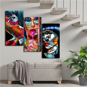 

Graffiti Women diy Diamond Painting cross stitch mosaic abstract Portrait full square/round diamond embroidery nordic art