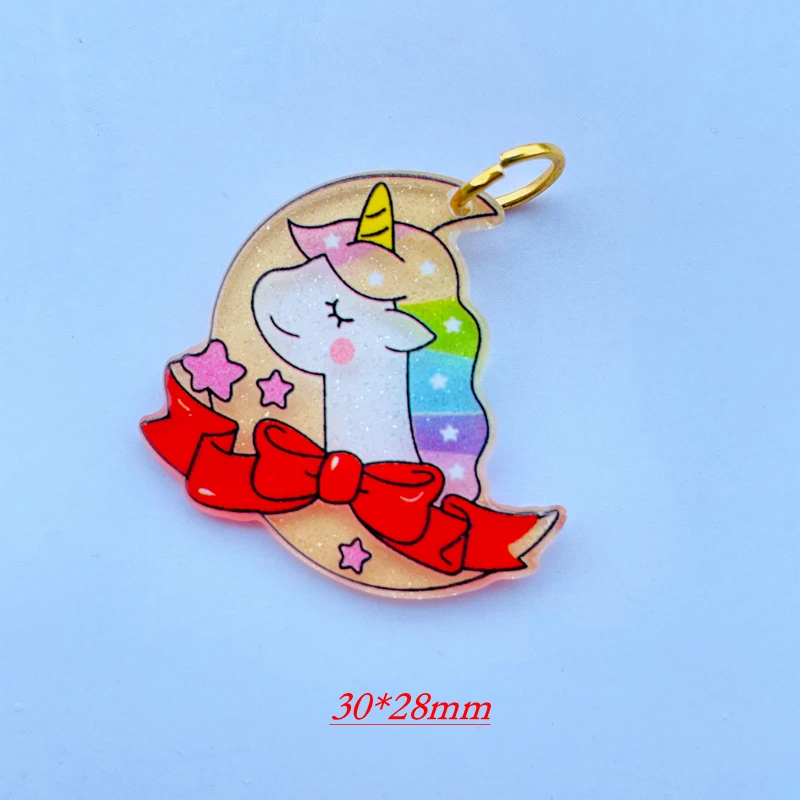 Porte-clés Fleur Frangipanier En Acrylique - Design Cartoon Brillant, Coloré, Pour Fille, Ado, Femme - Environ 10 Cm