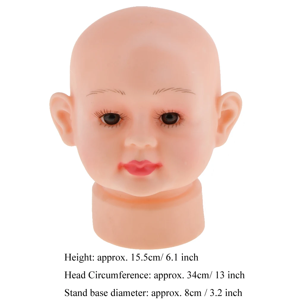 Child Size Baby Boy Mannequin Manikin Head For Hair Wigs Hats Glasses Holder Show Stand Display Free Stand