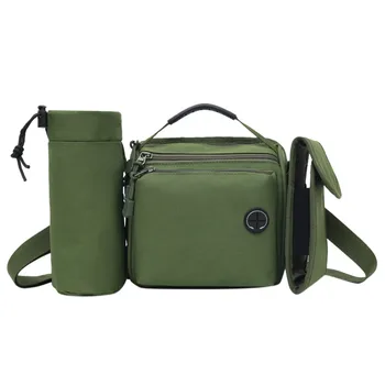 

New Arrival Men's Retro Multi-Function Outdoor Sports Canvas Bag soild color Shoulder Bag Pocket Clutch Bag Phone Pouch Bags