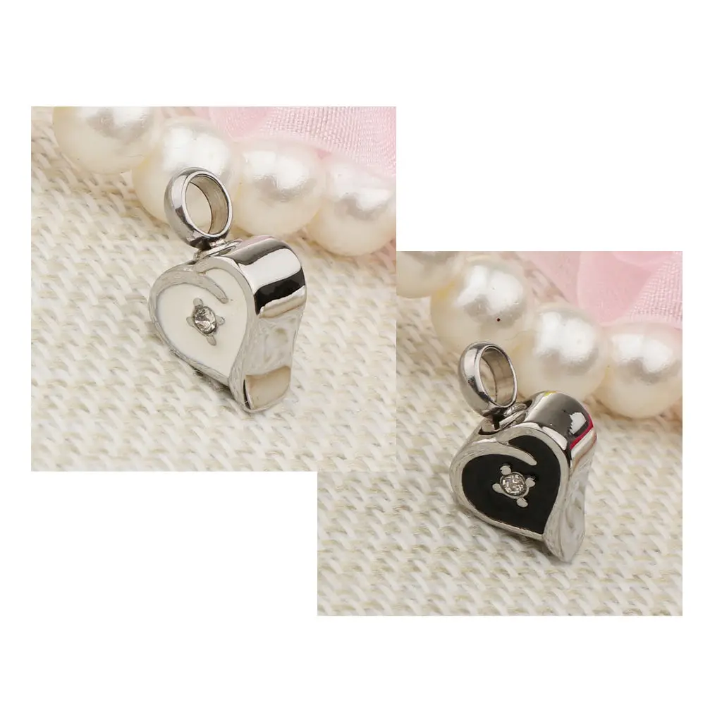 Urn Pendants For Ashes Women Crystal Enamel Heart Cremation Jewelry