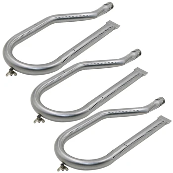 

Hisencn 16.5 inch 10801 3pcs U Shape Gas Grill Burner Replacement For Nexgrill 720-0011, 720-0108, 720-0070-LP, 720-0021-LP