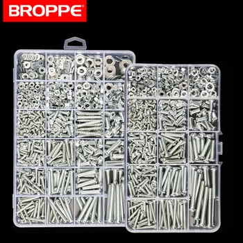 

Round Head Phillips Screw Nut Gasket Machine Wire Nail Bolt Screw M3/M4/M5/M6 Self Tapping Screw Household Set