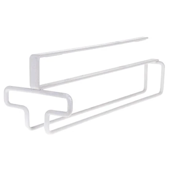 

1PC Household Wine Glasses Holder Metal Single Row Upside Down Goblets Display Rack Home Bar Wine Stand (White)