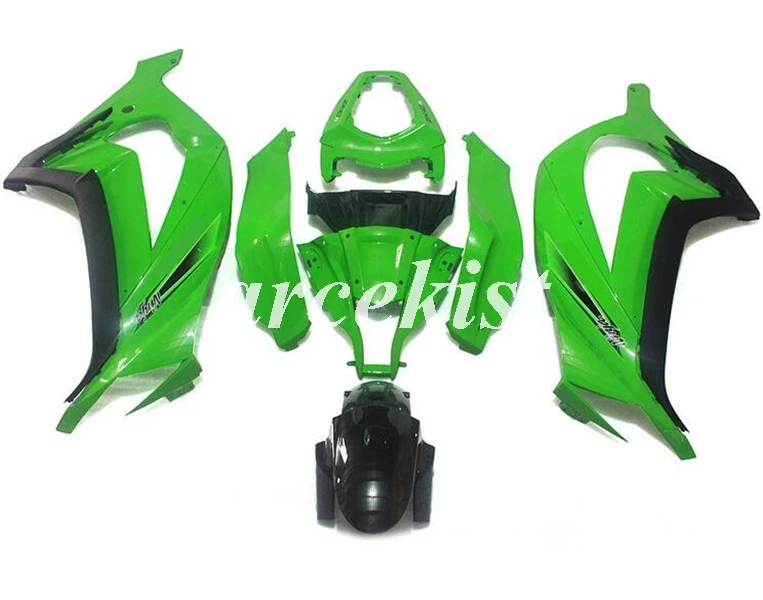 ABS Полный обтекатели комплект подходит для kawasaki Ninja ZX-10R ZX10R 2011 2012 2013 Кузов Набор для детей 11, 12, 13, 14, 15, фиолетовый 01 - Цвет: green
