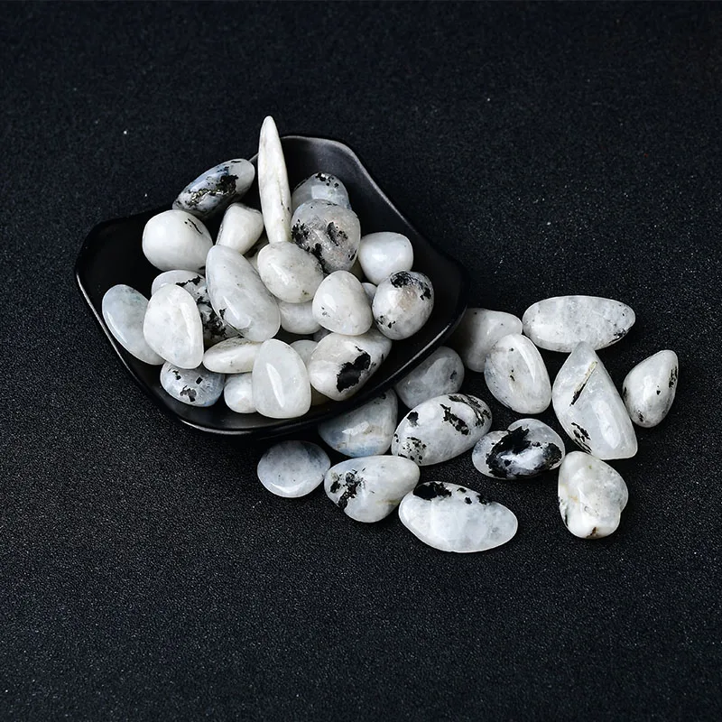 Natural Moonstone Crystal Quartz Gravel Specimen 10-30mm Healing Stone Reiki for Aquarium Home Decor Handmade Diy Gift 4