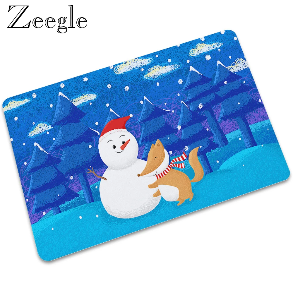 Zeegle Floor Mat Doormat Anti-slip Living Room Carpet Kitchen Rug Outdoor Mat Waterproof Indoor Rug Bathroom Carpet Hallway Mat