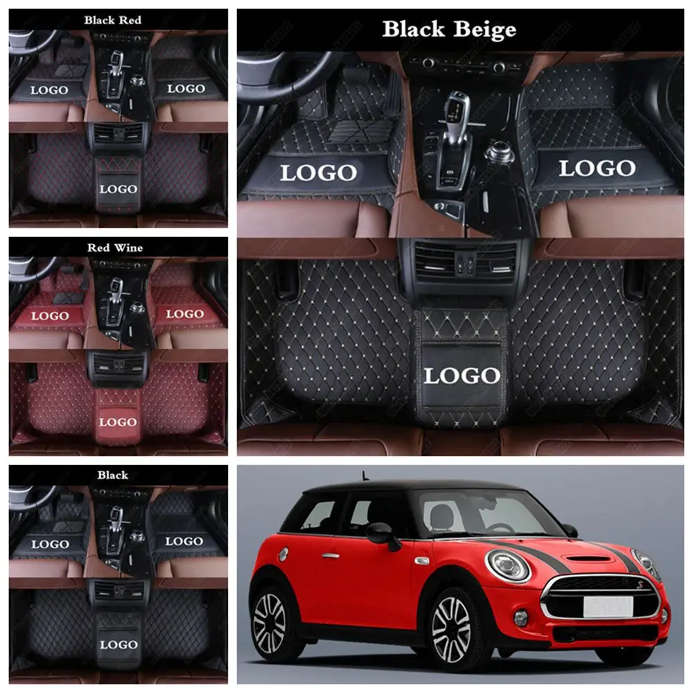 Автомобильные ножные коврики для мини R50 R52 R53 R56 R57 R58 F55 F56 F57 Countryman R60 F60 ONE Cooper Plus, автомобильные коврики