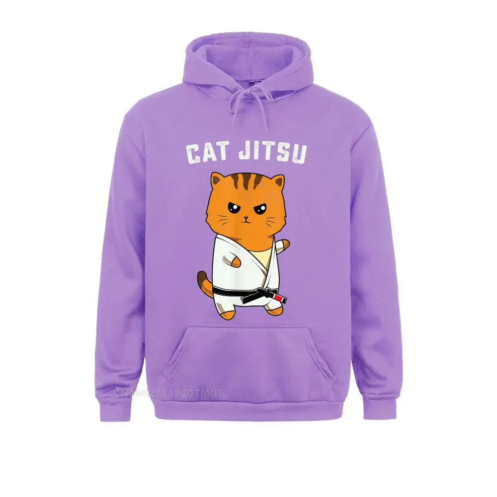 Jiu jitsu Kawaii cat funny BJJ or MMA grappling T-shirt__19865 Hoodies Fashionable Funny Long Sleeve Man Sweatshirts Sportswears Jiu jitsu Kawaii cat funny BJJ or MMA grappling T-shirt__19865purple