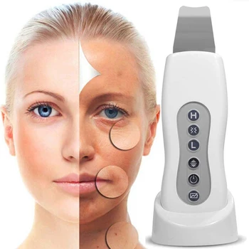 

Ultrasonic Skin Scrubber Pore Cleaner Exfoliator Remove Blackhead Comedones Extractor Facial Lift Treatment Face Care Tool