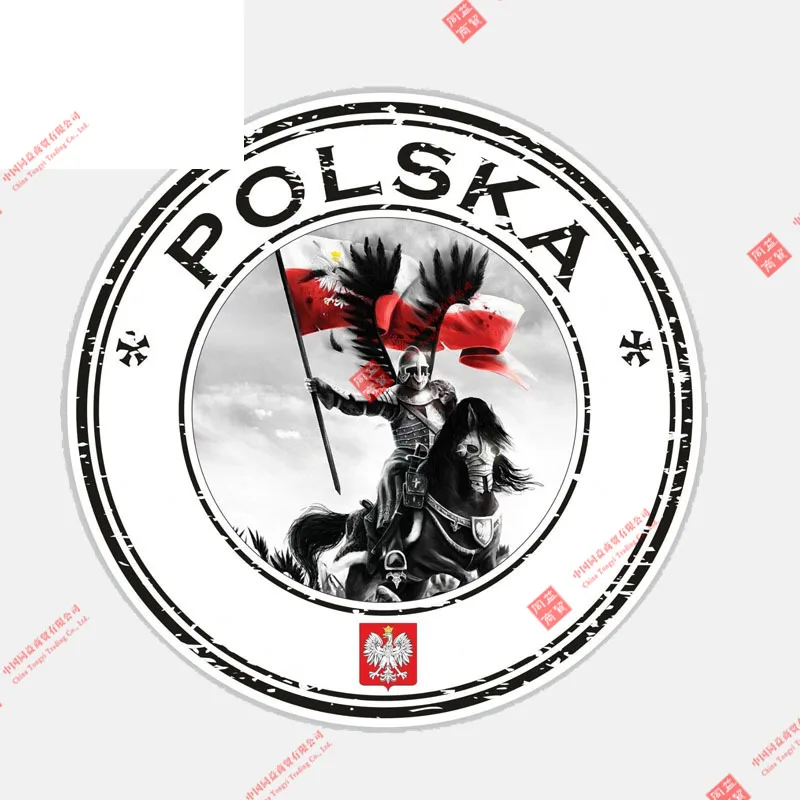 

YJZT 11.2CM*11.2CM Accessories Round Poland Polska Husarz Decal Car Car Decal Decoration Laptop