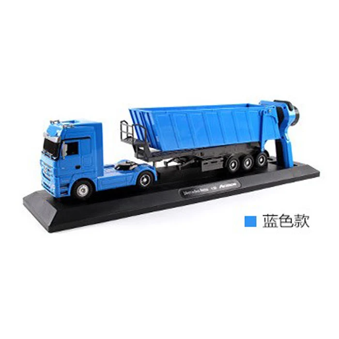 blue RC самосвал наклонная тележка радио управление наконечник Грузовик Авто подъем инженерный контейнер Модель автомобиля игрушки подарок - Цвет: blue
