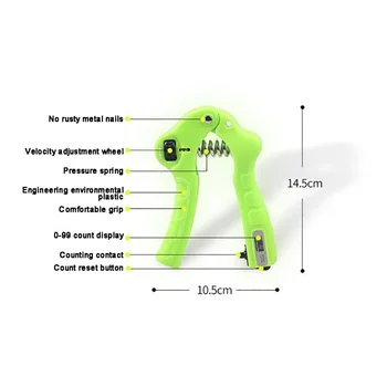 

Wonderful! 1pc Hand Grips Shape Finger Counting Grip Strength Device Rehabilitation Strength Exercise Finger Training Equipment