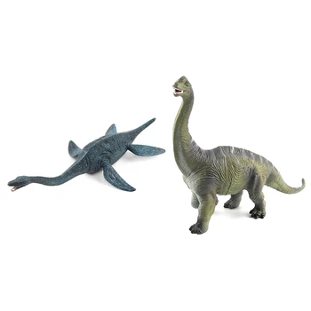 

2Pcs Big Size Jurassic Wildlife Plesiosaur Dinosaur Toy Plastic Play Toys World Park Dinosaur Model Action Figures Kids Boy Gift