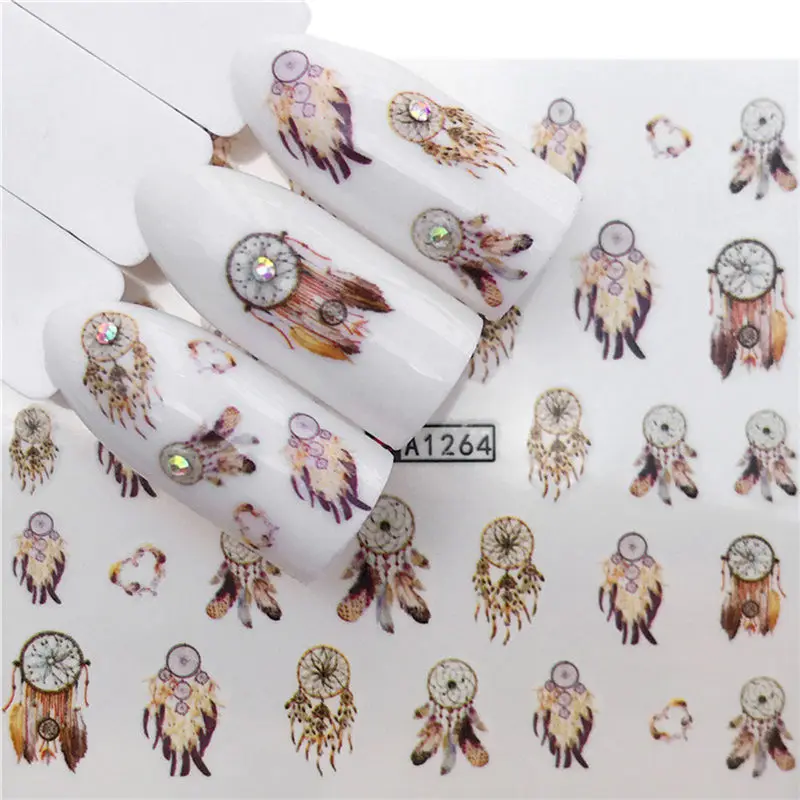 Newest DIY Nail Sticker 10PCS Nail Applique Adhesive Flower Rattan Nail Sticker Lace Design Nail Paste
