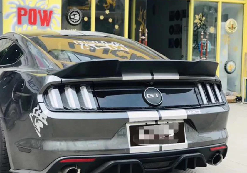 Высокое качество углеродного волокна и ABS заднее крыло багажника спойлер для FORD MUSTANG r2 стиль