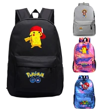 Mochila Pikachu Sac A Dos Pokemon Super Mario аниме-рюкзак для путешествий, школьные сумки для девочек-подростков, мультяшная книжная сумка
