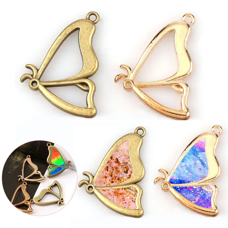 1 шт. винтажная разноцветная бабочка антикварная металлическая полая Рама Клей