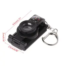 Компас с огнями и лупами EDC детская игрушка открытый Explorer подарок 72XC