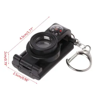 

Compass With Lights And Magnifiers EDC Kids Toy Outdoor Explorer Gift 72XC