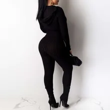 Новинка, модный спортивный костюм для женщин, женская мода, однотонный, v-образный вырез, на молнии, длинный рукав, с капюшоном, блузка, пальто, длинные штаны, костюм, одежда для активного отдыха