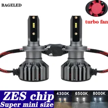 Бэдж светодиодный зэс чип H4 светодиодный H11 H8 HB4 H1 H3 HB3 9005 9006 Авто Светодиодный автомобильные лампы накаливания 60 Вт 12000LM светодиодный светильник для автомобильных кабельных систем светодиодный H7