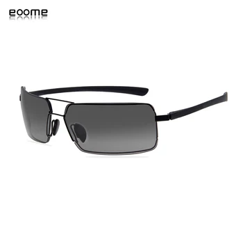 

EOOME 2020 NewFashion Sports Polarzied lens Very Light Sunglasses metal Flexiable Men High Quality Square with case