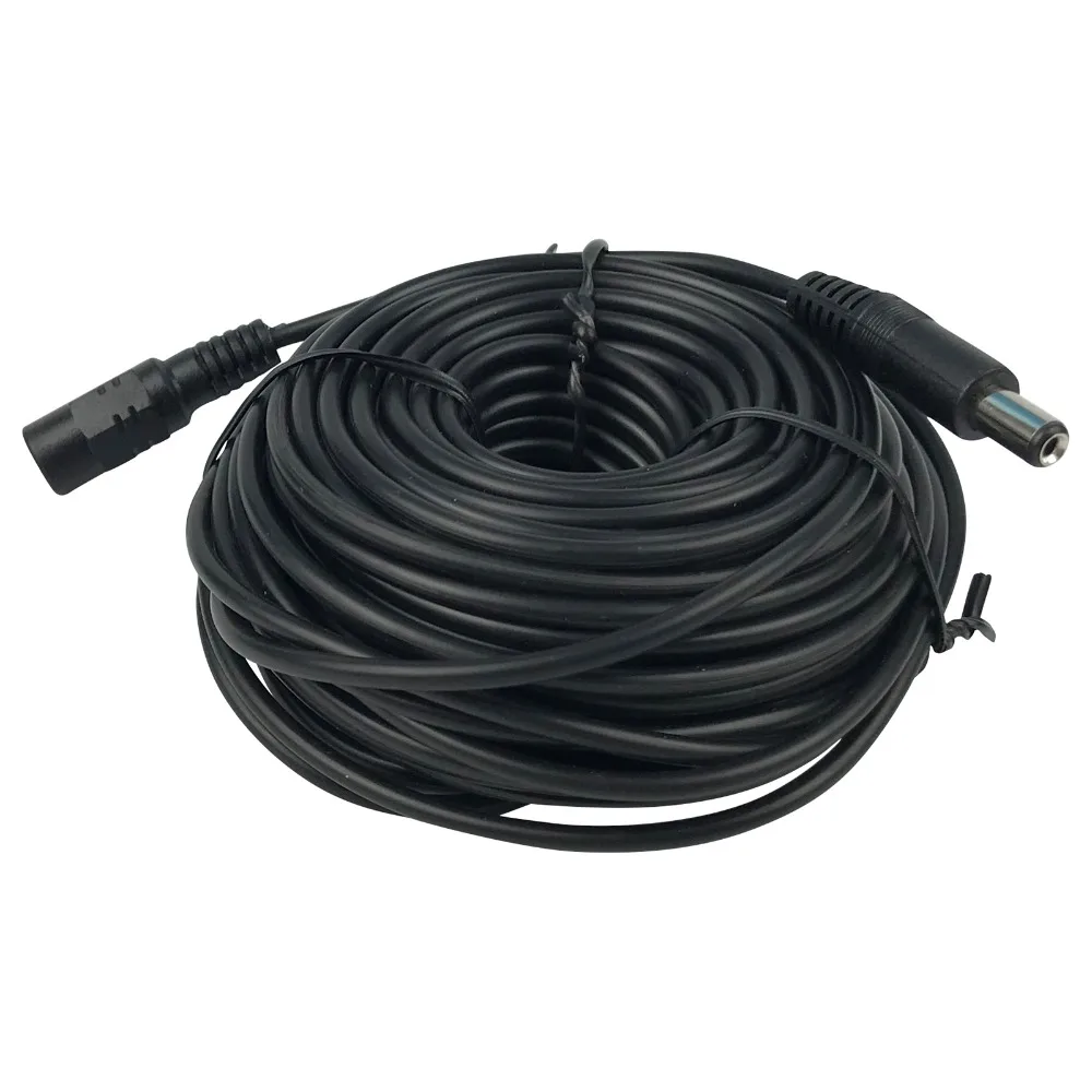 5M/10M/15M/20M/30M DC 12V Extended Surveillance Camera Power Cable 5.5mmx2.1mm Male Female Extension Cord for Security Camera 2