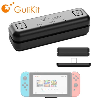 

Gulikit Route Air Wireless Earphone Audio Mini Transmitter Bluetooth Adapter USB Type-C Dongle For Nintendo Switch Lite PS4 Xbox