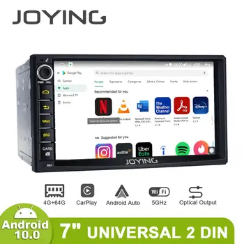 

JOYING latest 7 inch universal head unit Car radio 4G+64GB support Rear view camera/4G/Carplay/Android auto 2 din video player