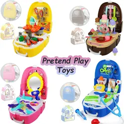 Ensemble de jouets de maquillage, glaces de cuisine, jeu de rôle de médecin, cadeau pour filles et garçons 