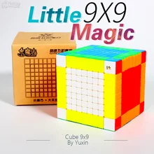 Головоломка Куб 9x9 Yuxin маленький магический скоростной Куб 9x9x9 Stickerless Neo Cubo Magico 9*9*9 Развивающие игрушки для мальчиков для взрослых