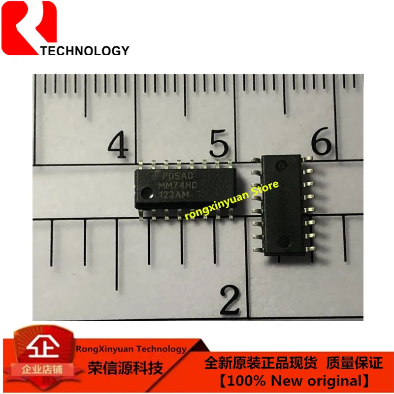 10 шт./партия MM74HC123AM MM74HC123AMX лапками углублением SOP 16 MM74HC123 двойной Retriggerable