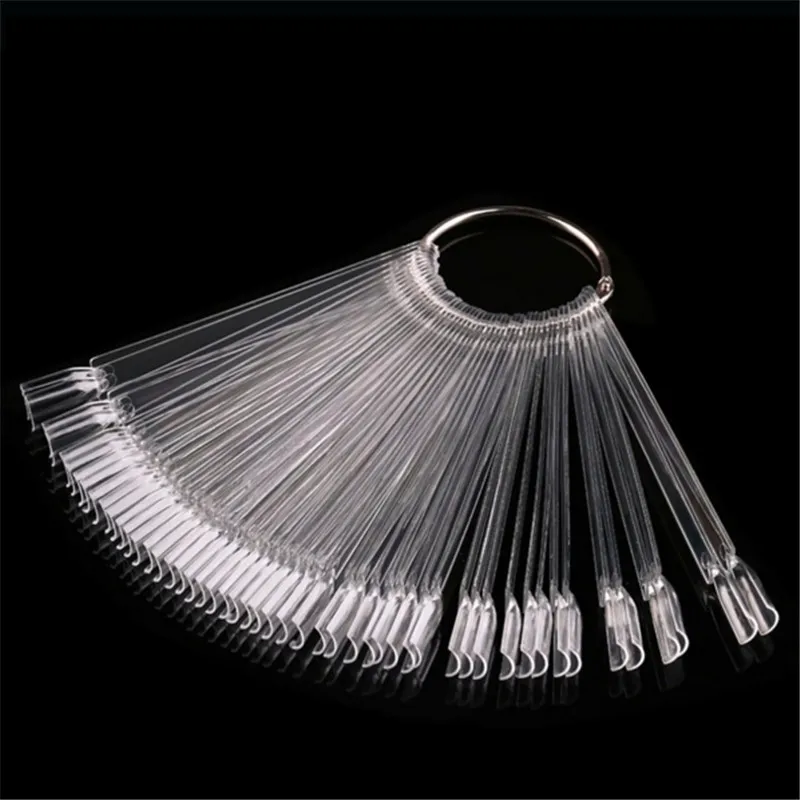 Накладные ногти Советы вентилятор доска природа Прозрачный 50 шт./компл. палец