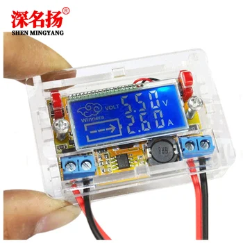 

3A DC-DC DC adjustable step-down voltage stabilized power supply module LCD screen display Voltage and current meter dual displa